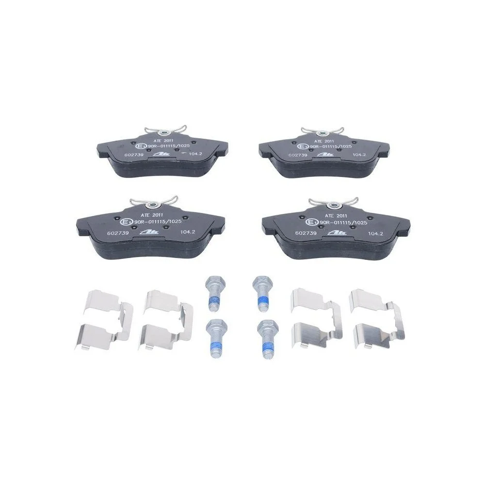 Комплект гальмівних колодок, дискове гальмо ATE 13.0460-2739.2 для CITROËN FIAT PEUGEOT, фото №1