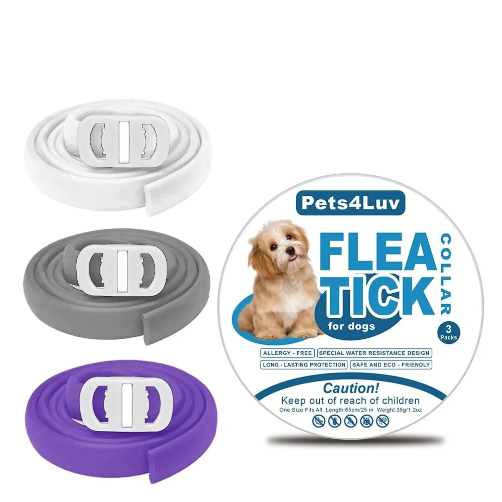 Нашийник проти бліх та кліщів Pets4Luv 24 Months Protection One Size Adjustable Waterproof 3 шт, фото №1
