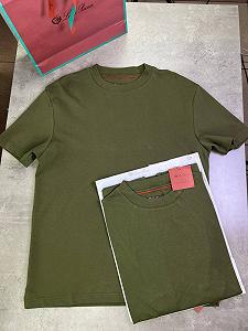 Футболка Loro Piana classic хакі f661 - Фото 1