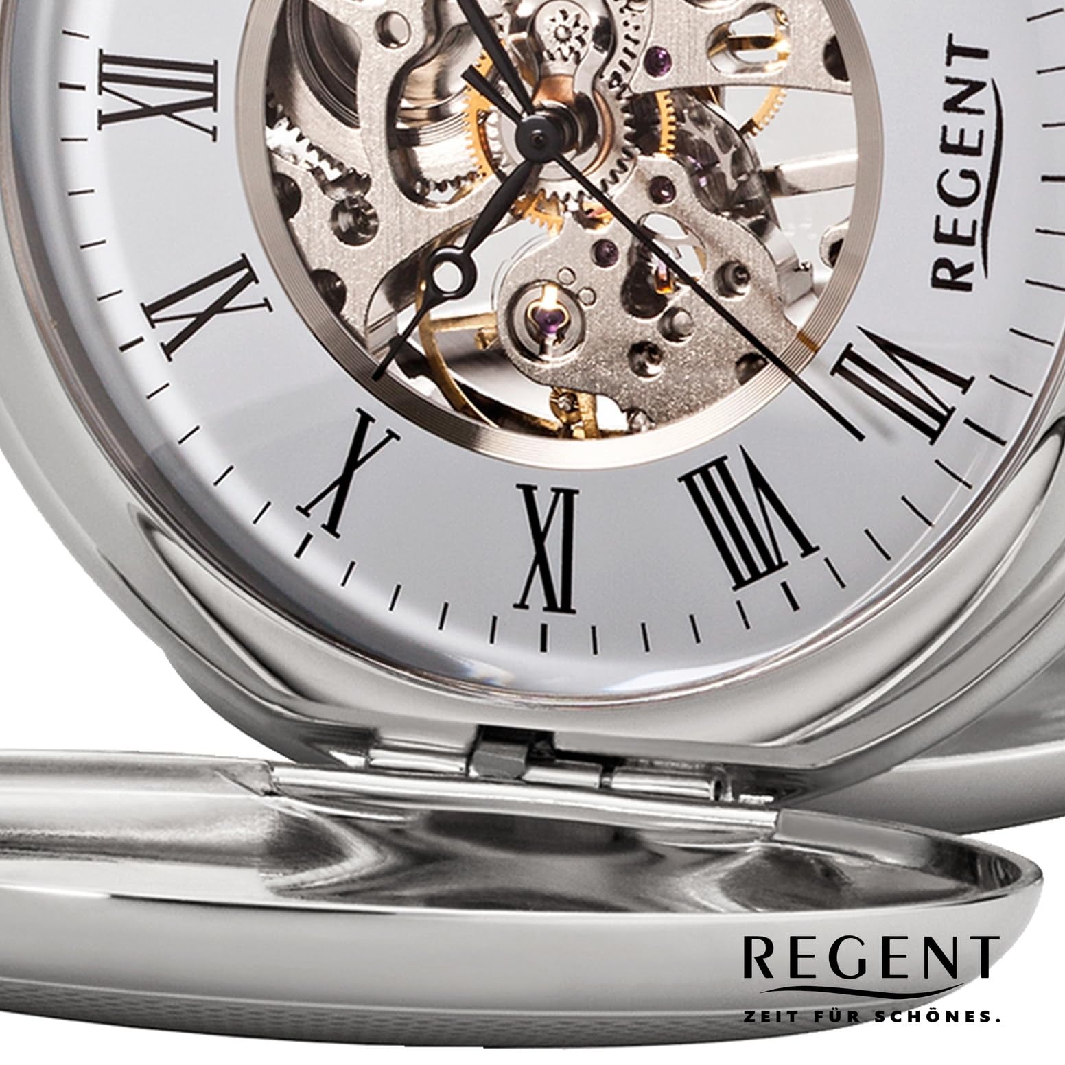 Taschenuhr Regent Mechanisch Silber P93, фото №3