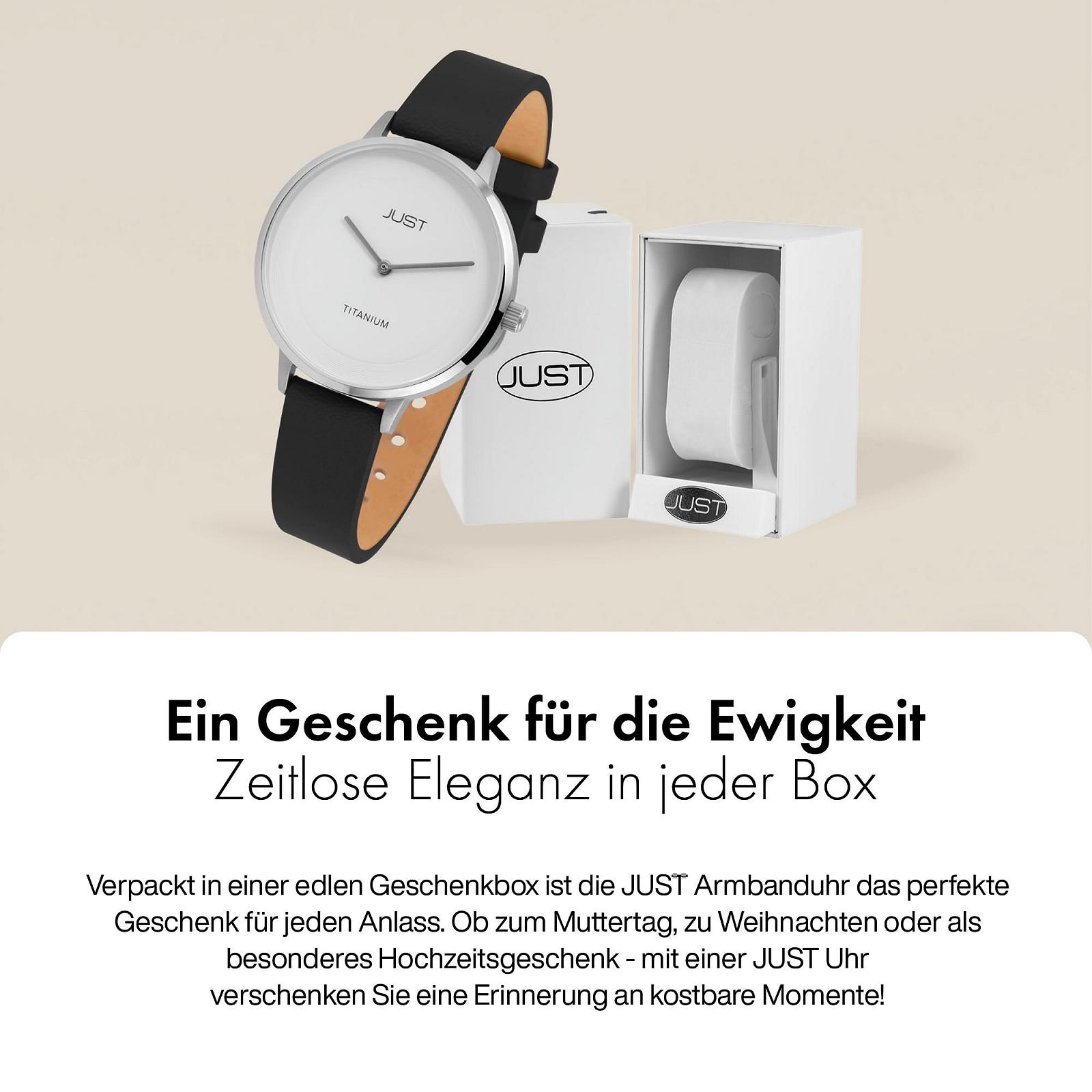 Женские часы Just Liena JU10187 Кожаный ремешок Титановый корпус Диаметр 36 мм Титановая застежка Аналоговый Кварц, фото №6 Женские часы Just Liena JU10187 Кожаный ремешок Титановый корпус Диаметр 36 мм Титановая застежка Аналоговый Кварц, фото №6