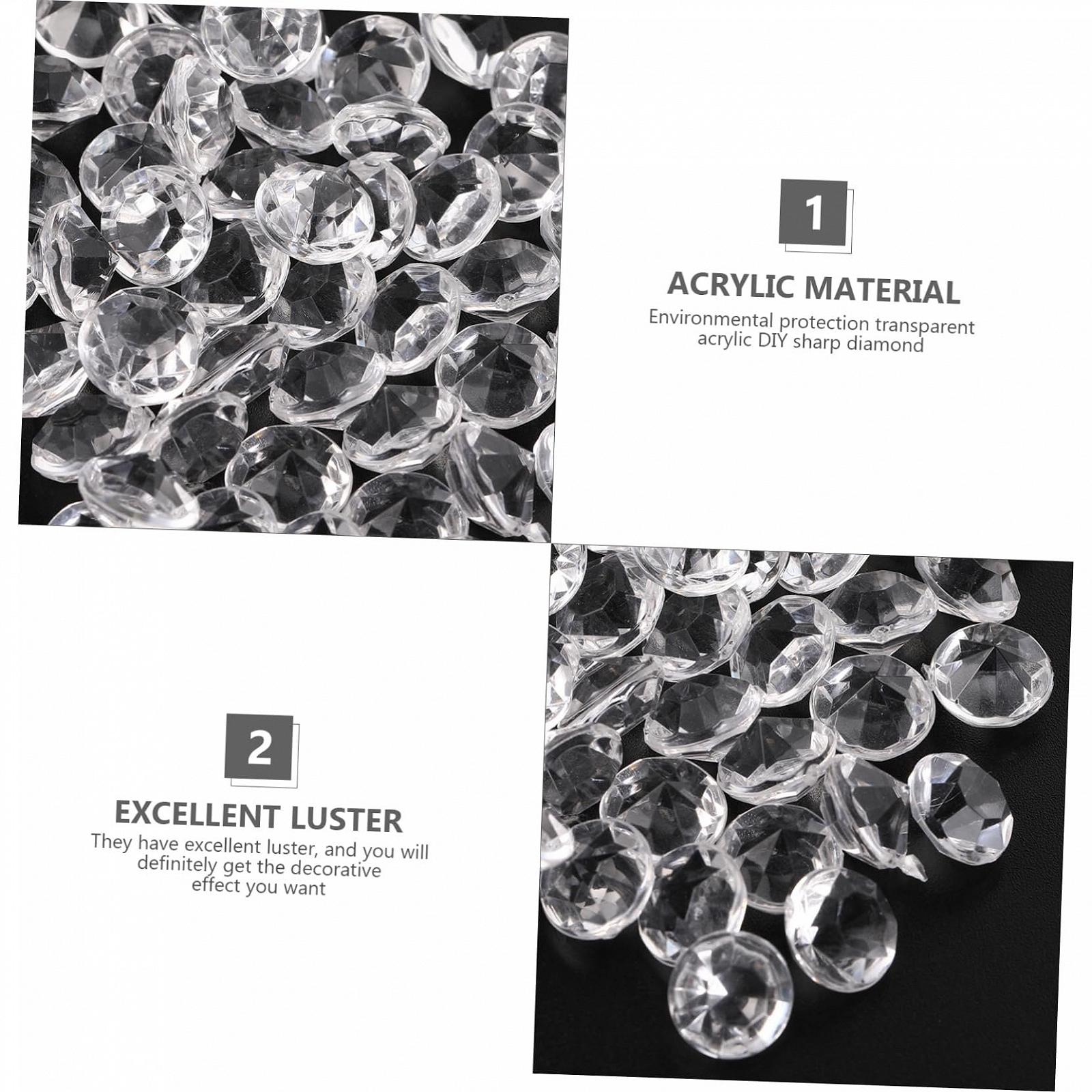 Стразы Акриловые Прозрачные 12 мм, 500 шт, фото №3