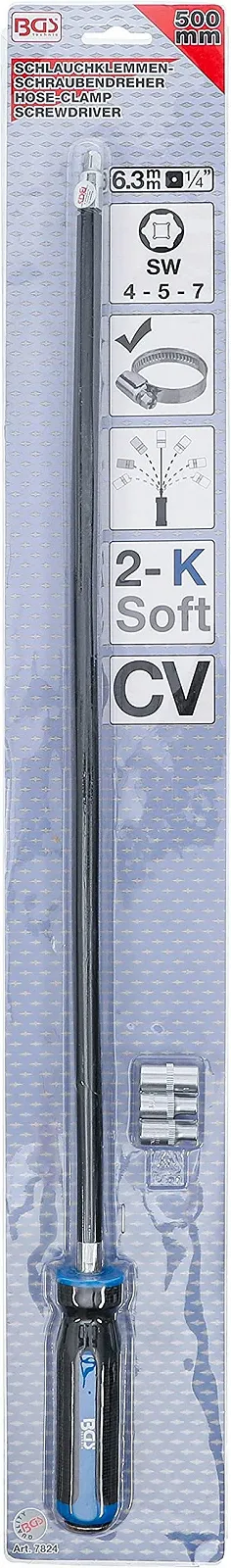 Викрутка BGS 7824 для хомута гнучка 1 шт., фото №5