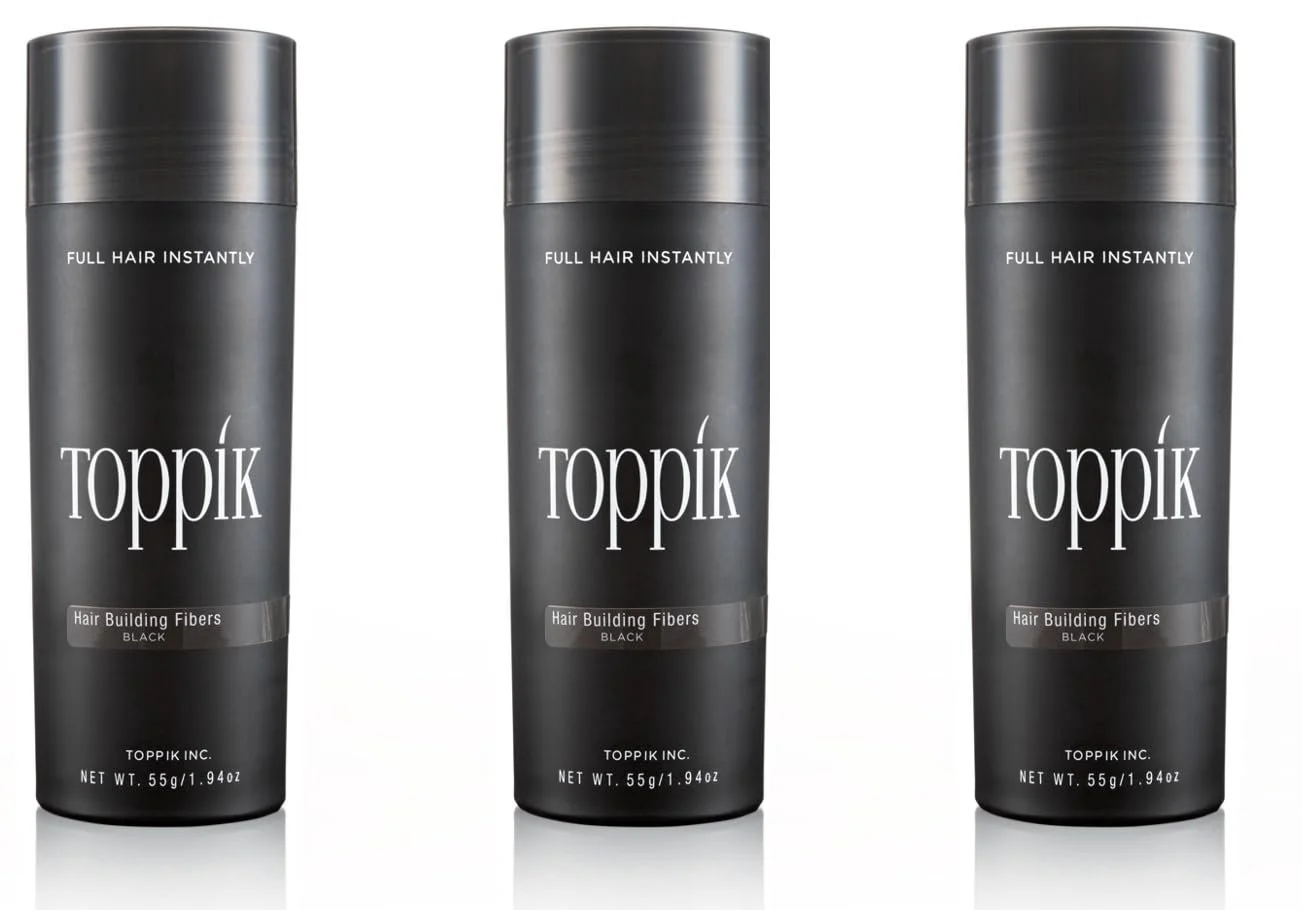 Загущувач для волосся TOPPIK 3 x 55 г Волокна для загущення волосся, фото №1