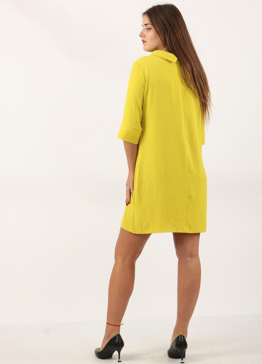 Платье MOZAH 40 Желтый (ND-18118-Yellow), фото №4