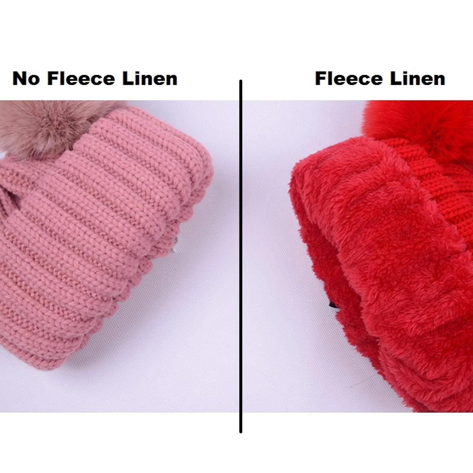 В'язана шапка з помпоном YQHWLKJ для жінок, дітей, дівчаток, фото №5