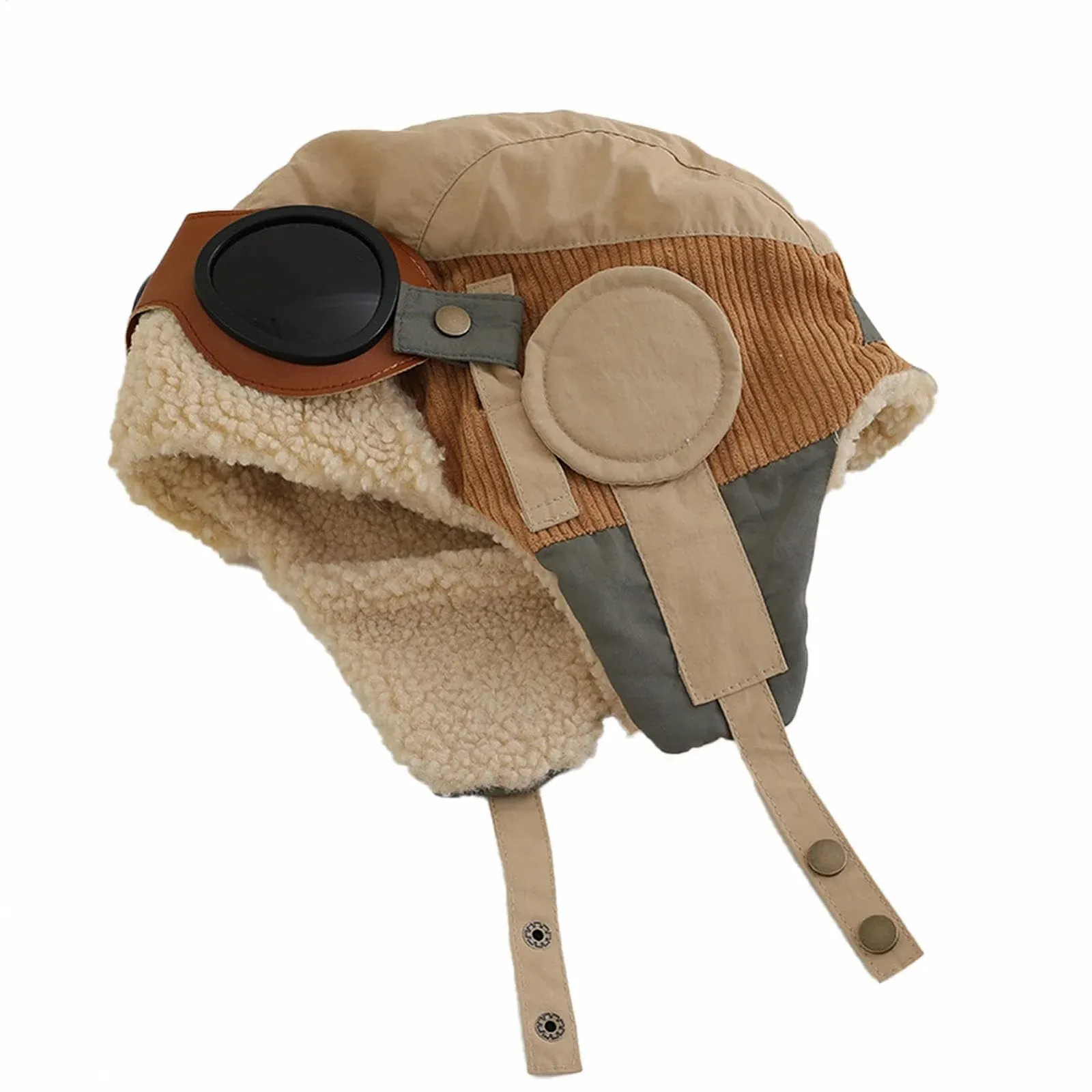 Теплая шапка-ушанка для детей, Ретро Зимняя, фото №3