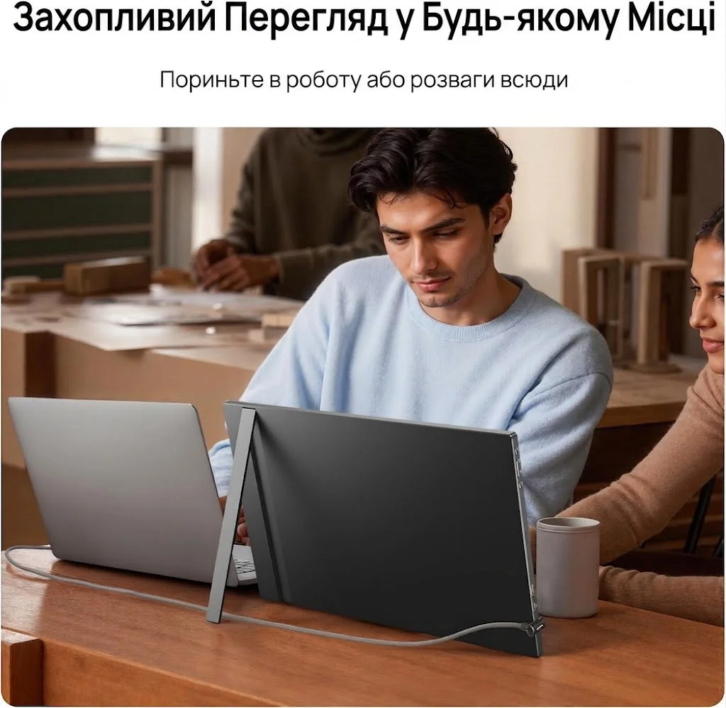 Портативний монітор 17.3" ARZOPA A1M FHD IPS 60 Гц, фото №3 Портативний монітор 17.3" ARZOPA A1M FHD IPS 60 Гц, фото №3