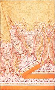 Покривало Bassetti MERGELLINA 9328416 Бавовна Помаранчевий O1 Розміри 180 x 270 см - Фото 1