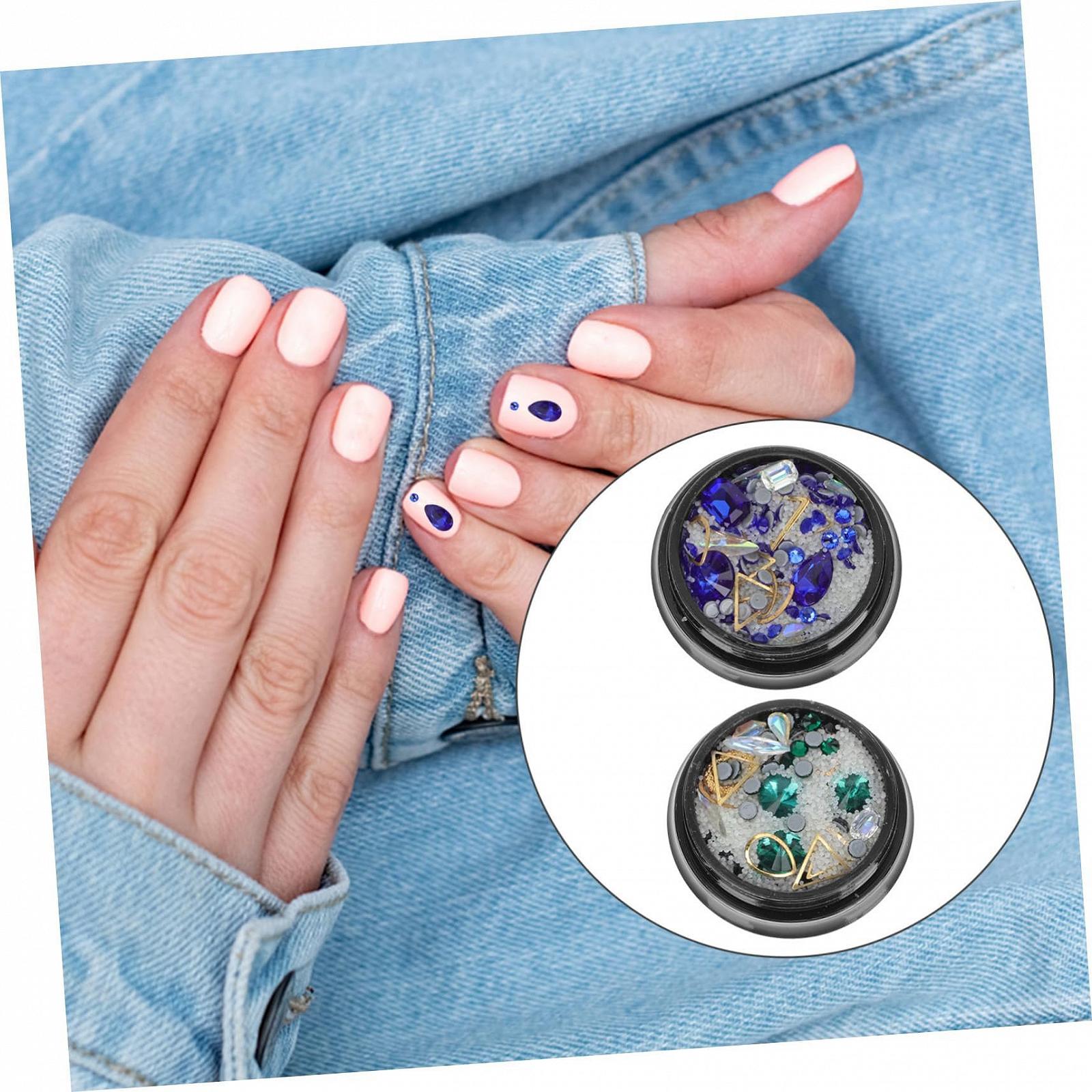 Стрази для нігтів у коробках, аксесуари, фото №4