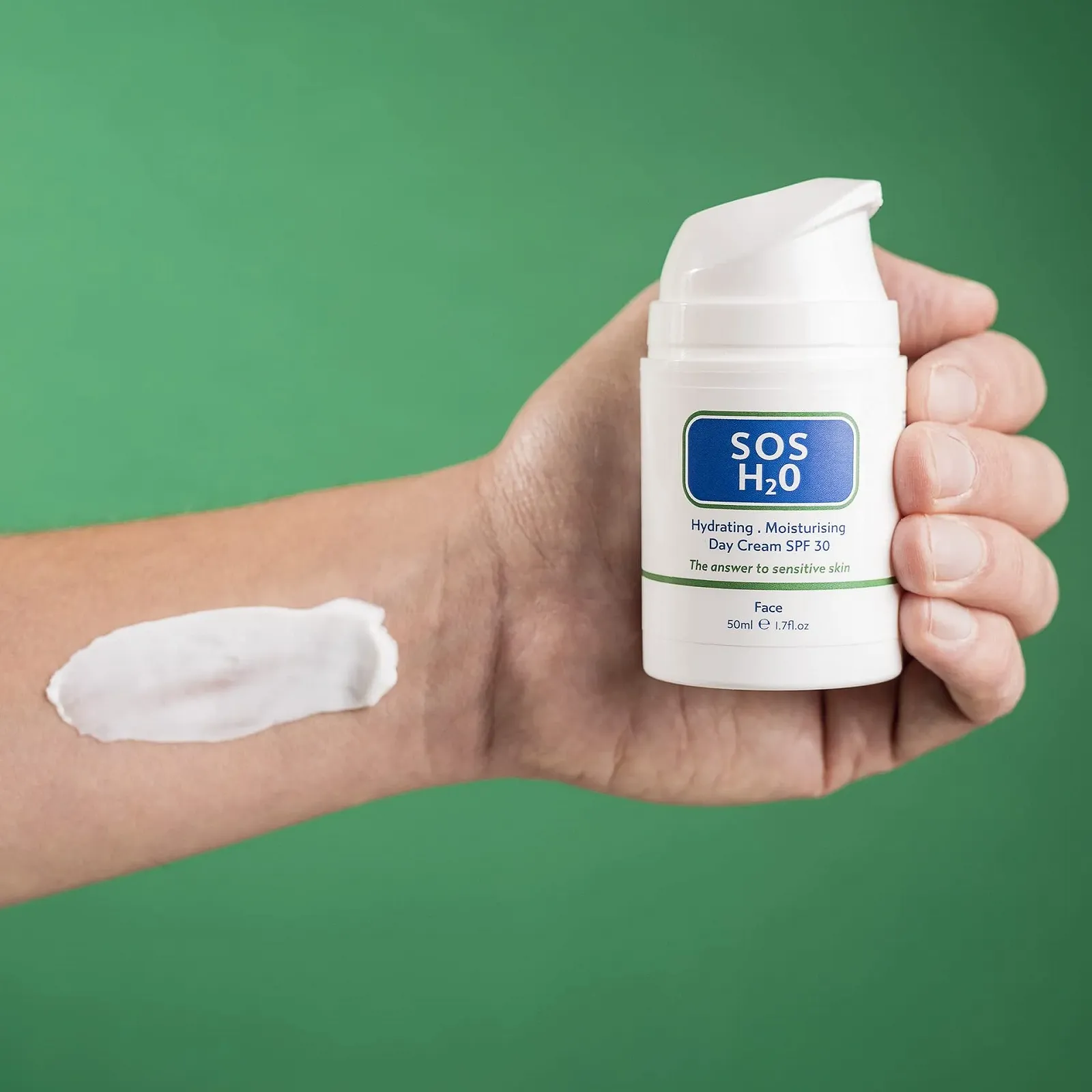 Денний крем SOS H20 SPF 30 50 мл, фото №3 Денний крем SOS H20 SPF 30 50 мл, фото №3