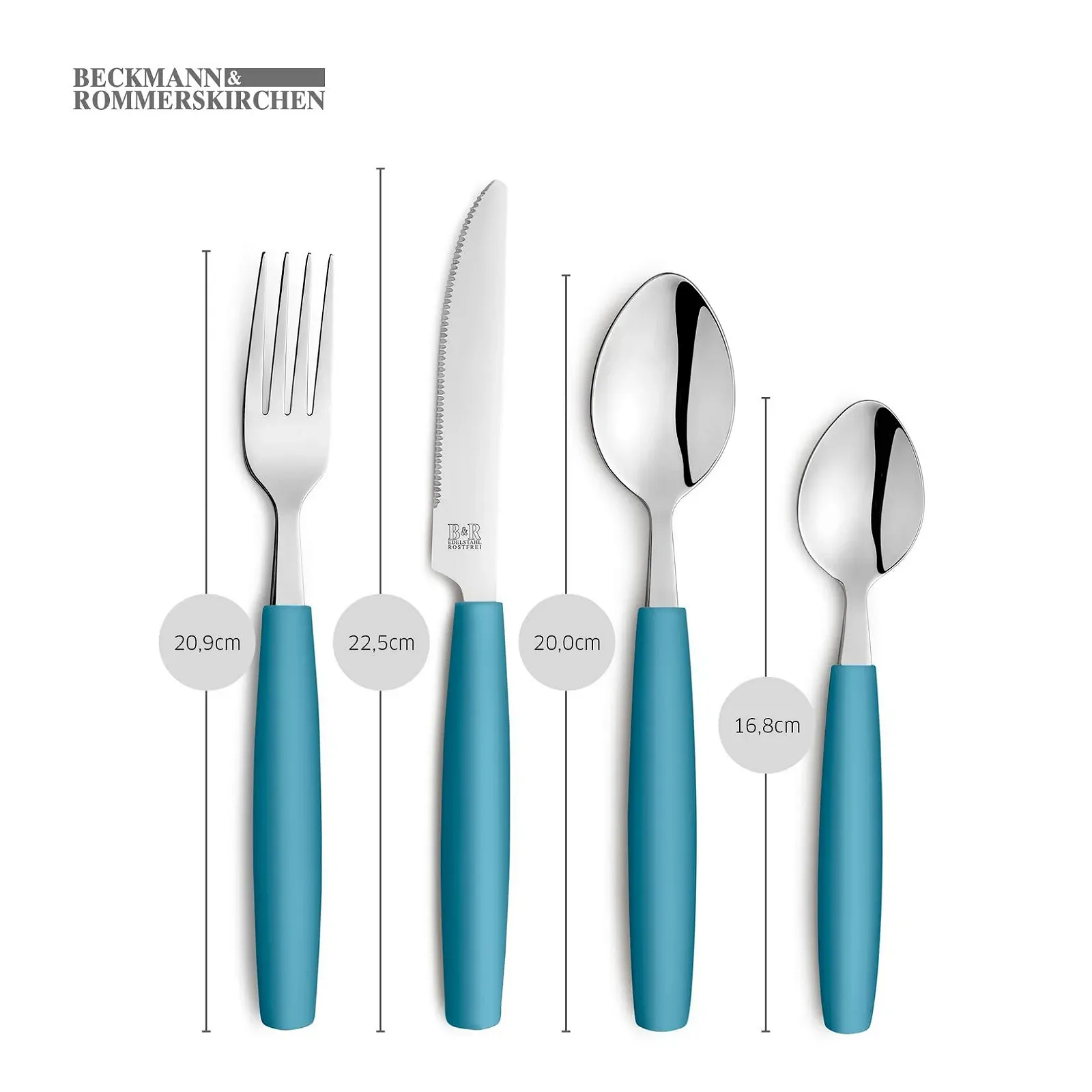 Набір столових приборів Beckmann & Rommerskirchen Valoa на 4 персони, 16 предметів, фото №3 Набір столових приборів Beckmann & Rommerskirchen Valoa на 4 персони, 16 предметів, фото №3