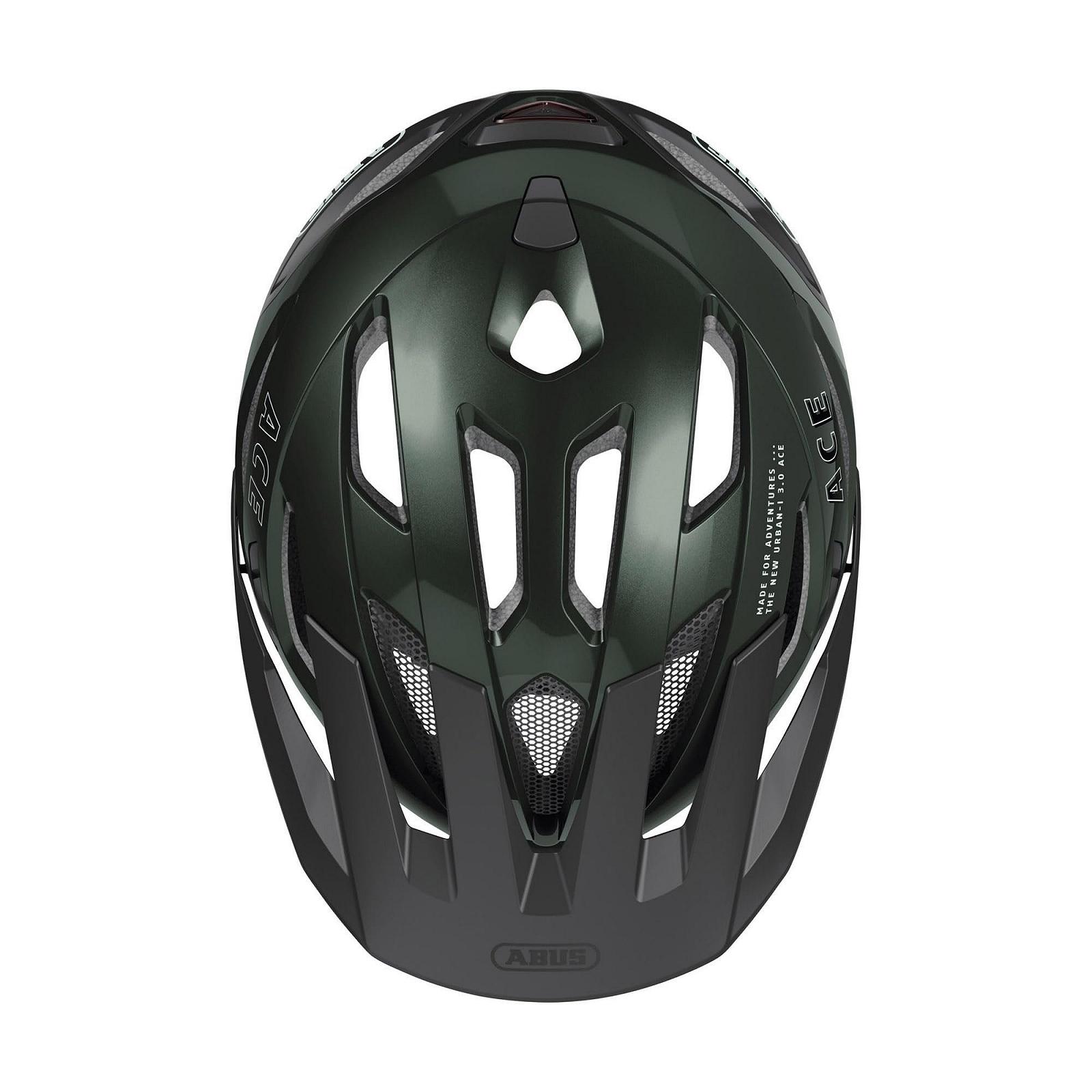 Шлем Abus Urban-I 3.0 ACE, городской, велосипедный, со светодиодным задним фонарем, удлиненным козырьком и магнитной застежкой, для мужчин и женщин, фото №4