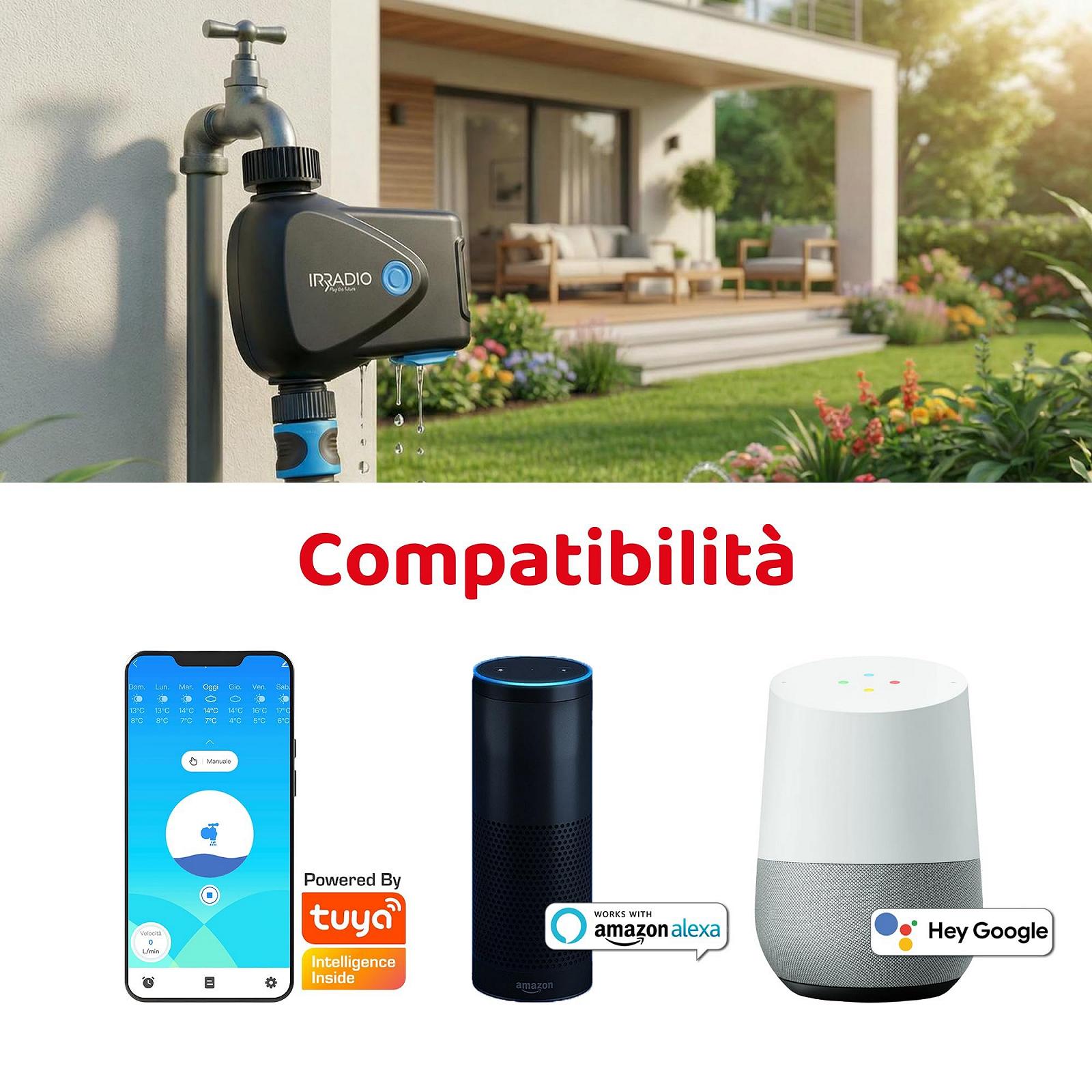 Контролер, таймер поливу IRRADIO IR-SPRINKLER Smart WiFi з витратоміром, фото №6 Контролер, таймер поливу IRRADIO IR-SPRINKLER Smart WiFi з витратоміром, фото №6
