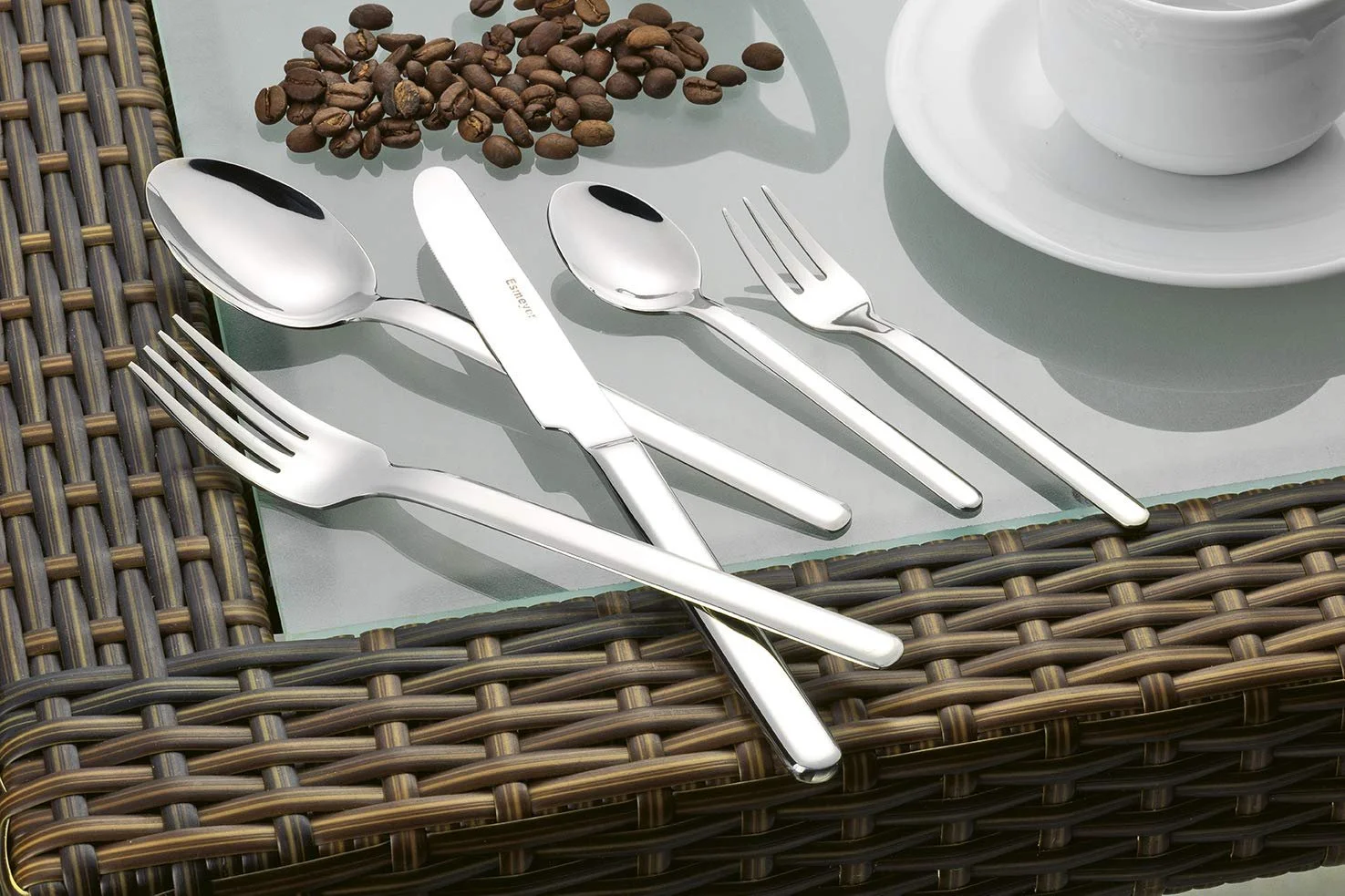 Ложки кофейные и вилки для торта Esmeyer Bettina 18/10 полированная нержавеющая сталь, упаковка 12 штук, фото №2 Ложки кофейные и вилки для торта Esmeyer Bettina 18/10 полированная нержавеющая сталь, упаковка 12 штук, фото №2
