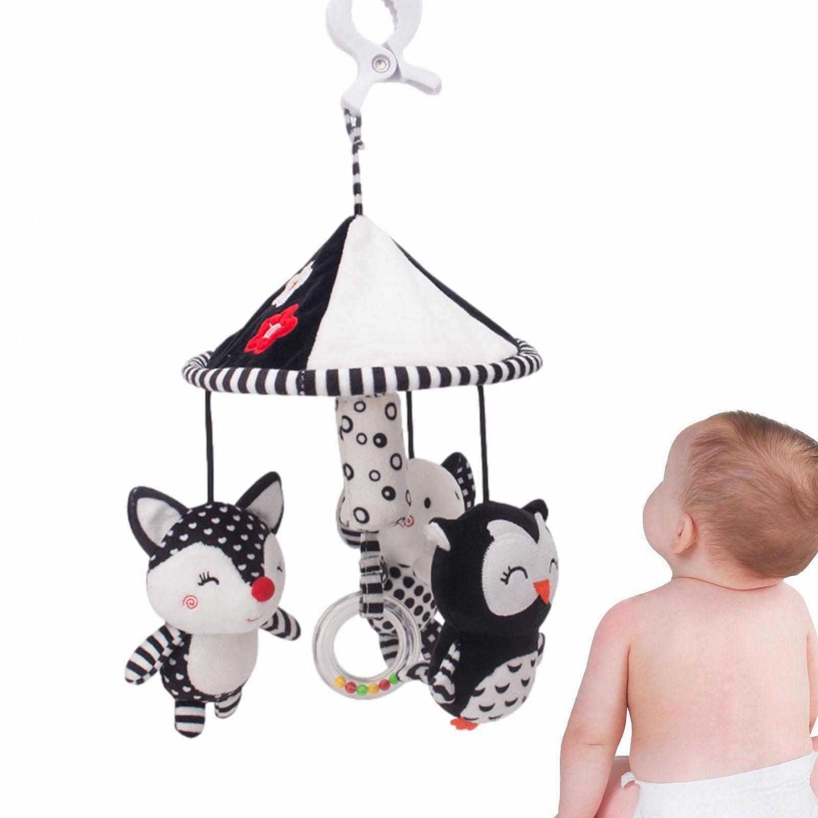 Мобіль Cotton для дитячого ліжечка м'який розвиваючий чорно-білий контрастний, фото №1 Мобіль Cotton для дитячого ліжечка м'який розвиваючий чорно-білий контрастний, фото №1