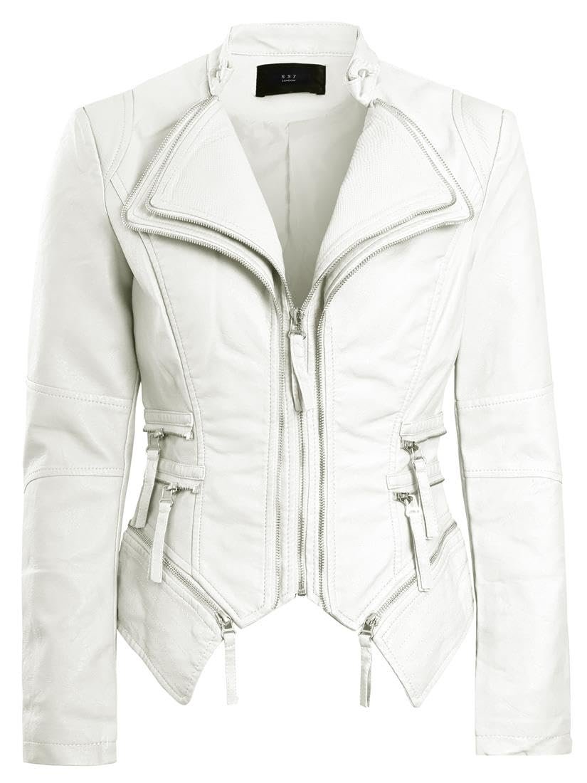 Женская куртка Biker SS7 из искусственной кожи, фото №1