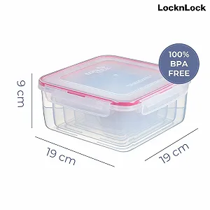 Набір квадратних багатофункціональних контейнерів Lock & Lock PP Classic 5 штук 19 x 19 x 9 см synthetic.ua - Фото 1
