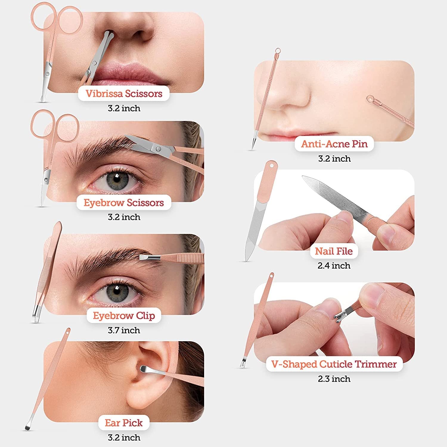 Набір для манікюру та педикюру 18 шт. Синій, фото №5 Набір для манікюру та педикюру 18 шт. Синій, фото №5