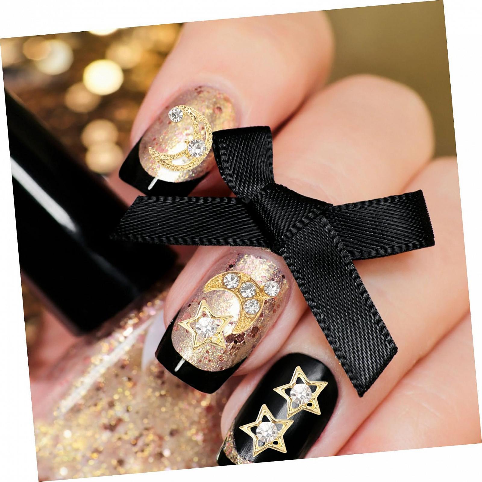 Металлические украшения для ногтей Луна 30шт, фото №5