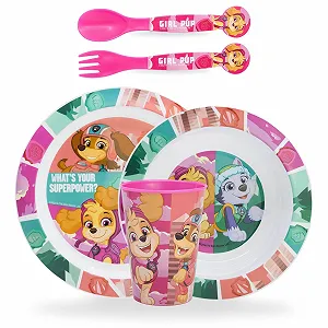 Набор детской посуды Sorrisini Paw Patrol (Тарелка, Миска, Чашка 260 мл) - Фото 1
