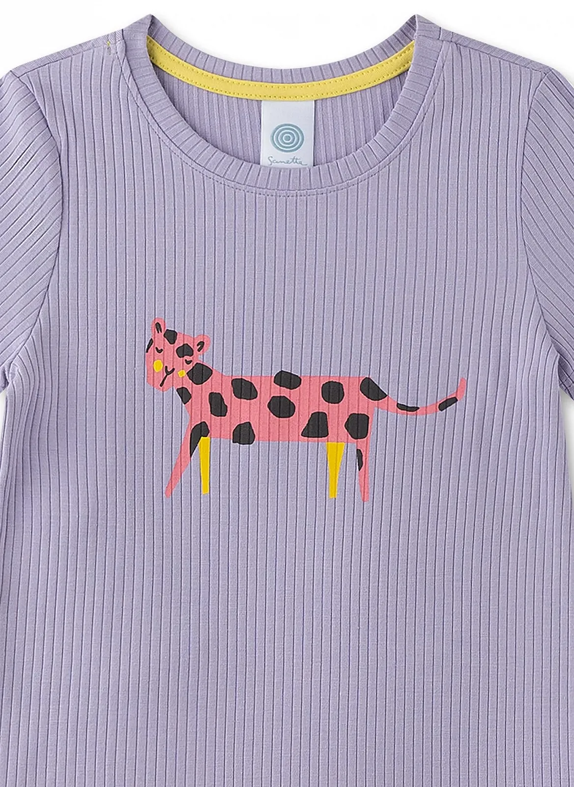 Пижама Sanetta для девочек, шорты, фиолетовая, фото №3 Пижама Sanetta для девочек, шорты, фиолетовая, фото №3