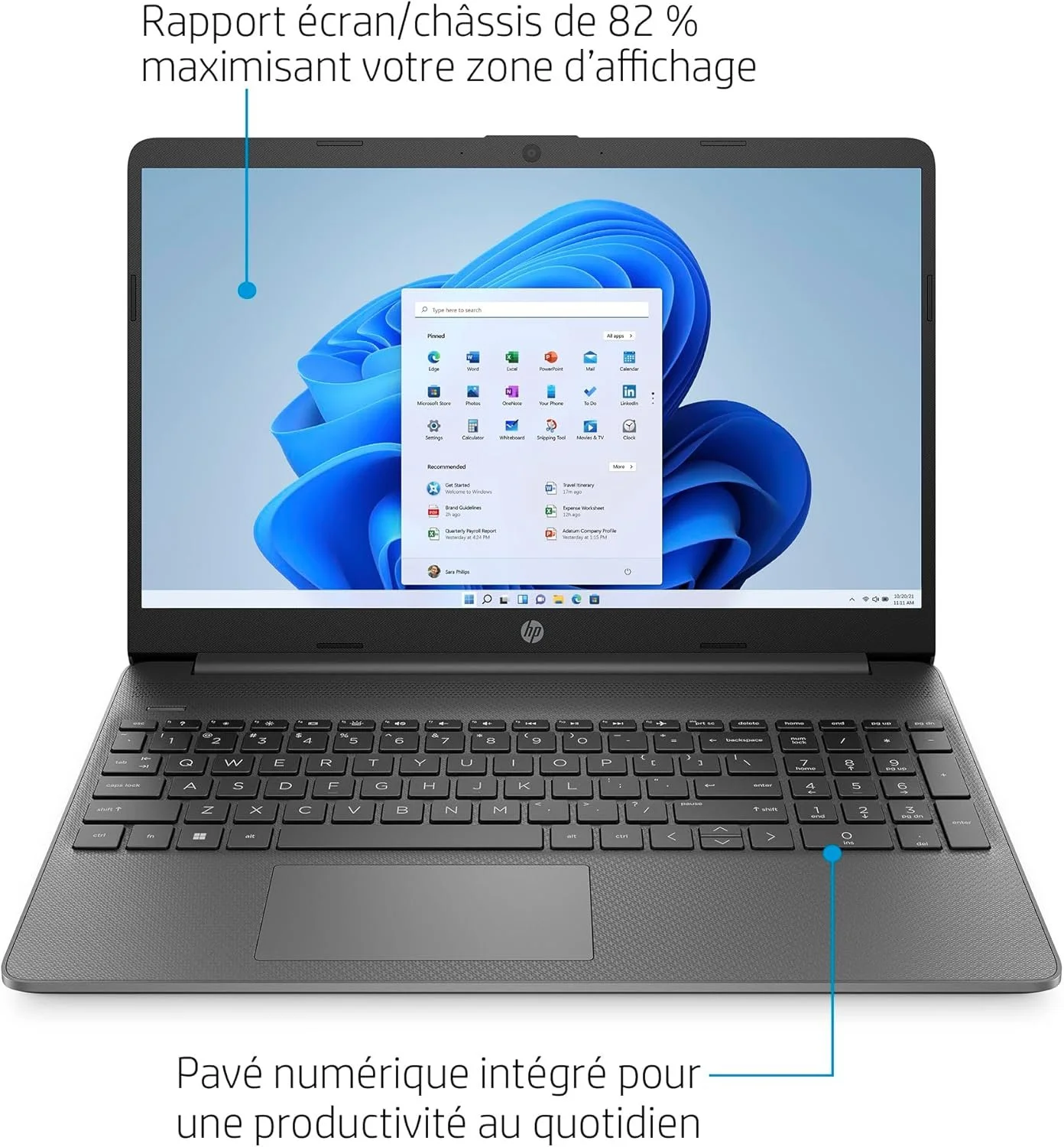 Ноутбук 15.6" HP 15s-fq0003sf Intel Celeron N4120 RAM 4GB SSD 128GB Windows 11, фото №1 Ноутбук 15.6" HP 15s-fq0003sf Intel Celeron N4120 RAM 4GB SSD 128GB Windows 11, фото №1