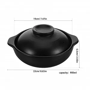 Горшок глиняный LABRIMP с крышкой термостойкий synthetic.ua - Фото 1