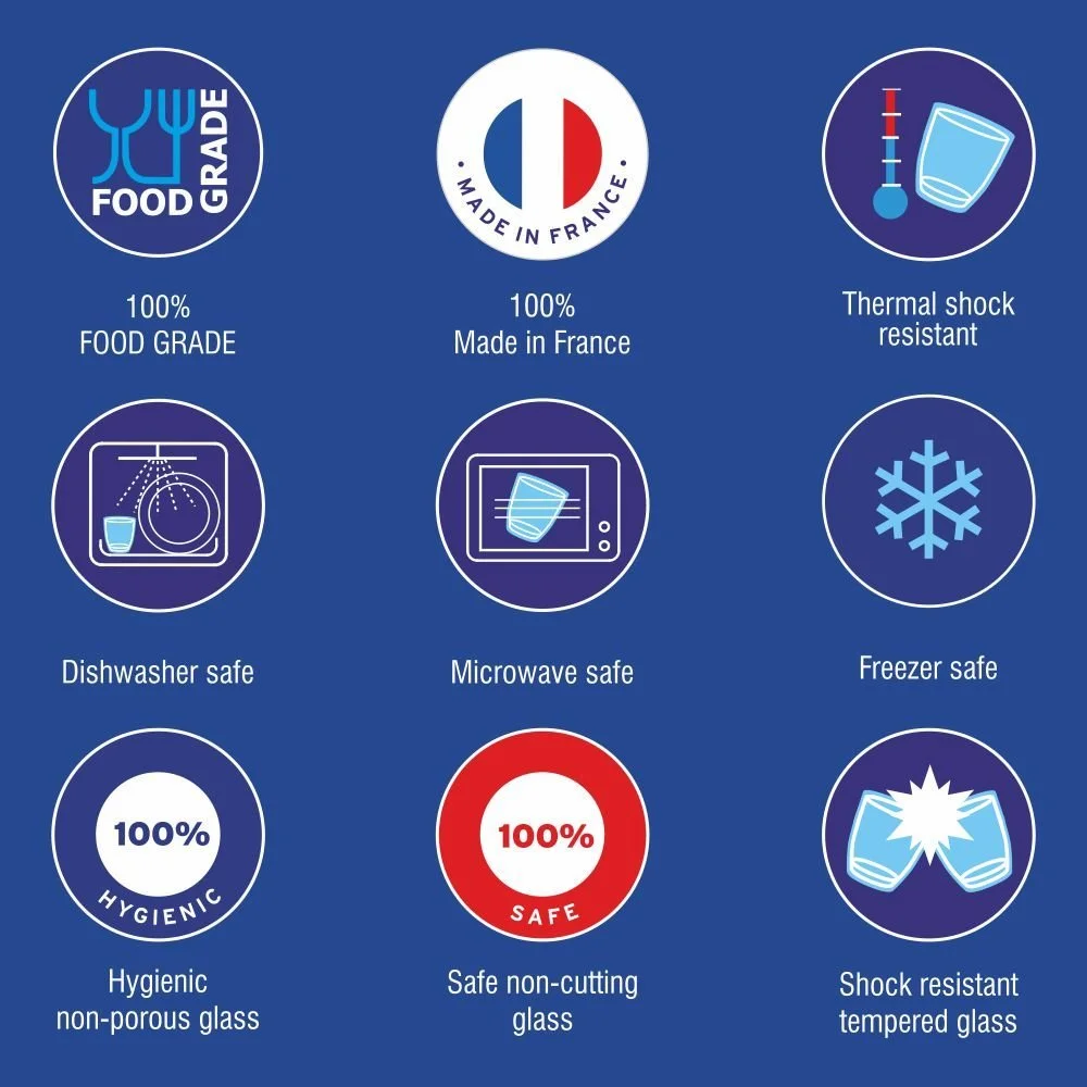 Рамекин Duralex 4 шт 3.9 дюйма 8 унций закаленное стекло французское производство, фото №7