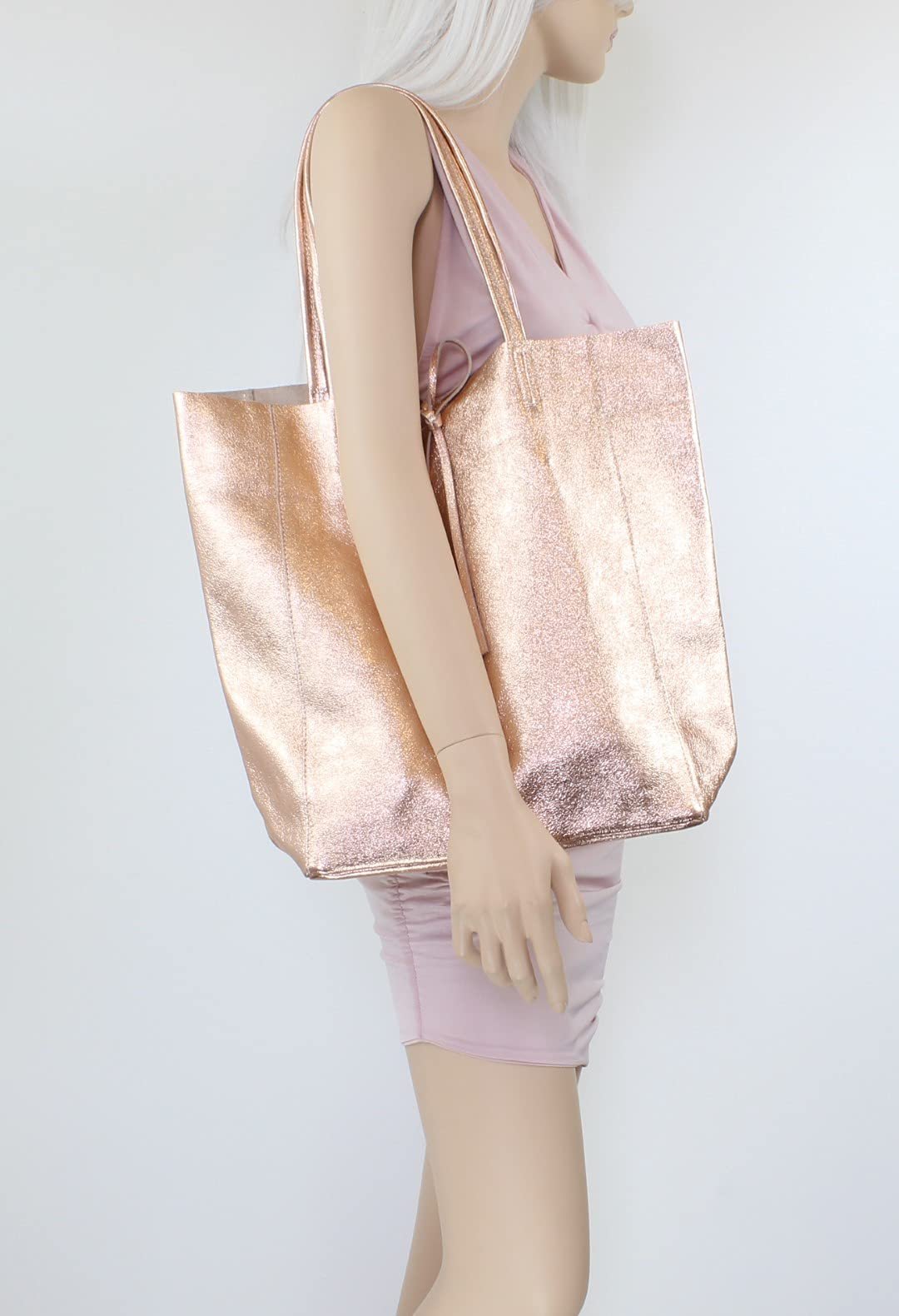 Женская сумка с открытым верхом из натуральной кожи Girly Handbags, фото №6