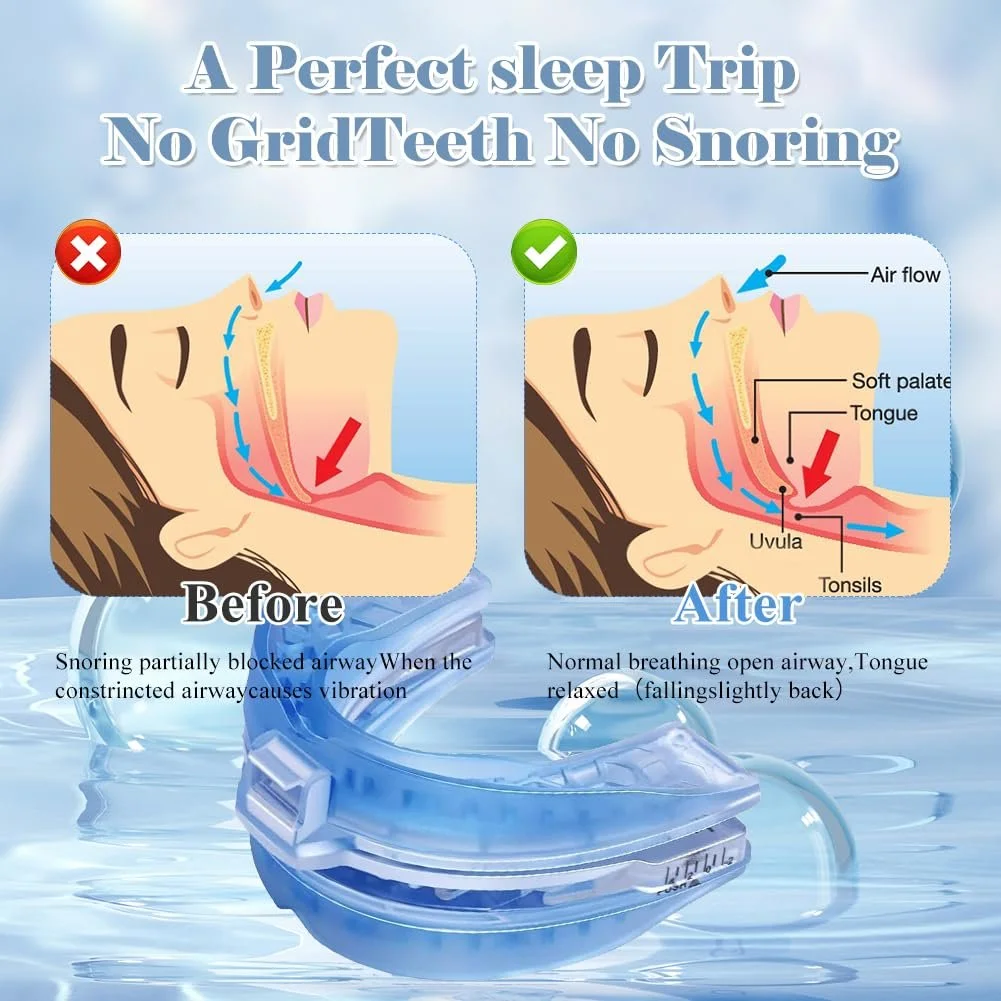 Капа від хропіння з берушами,Pro для чоловіків та жінок, фото №4