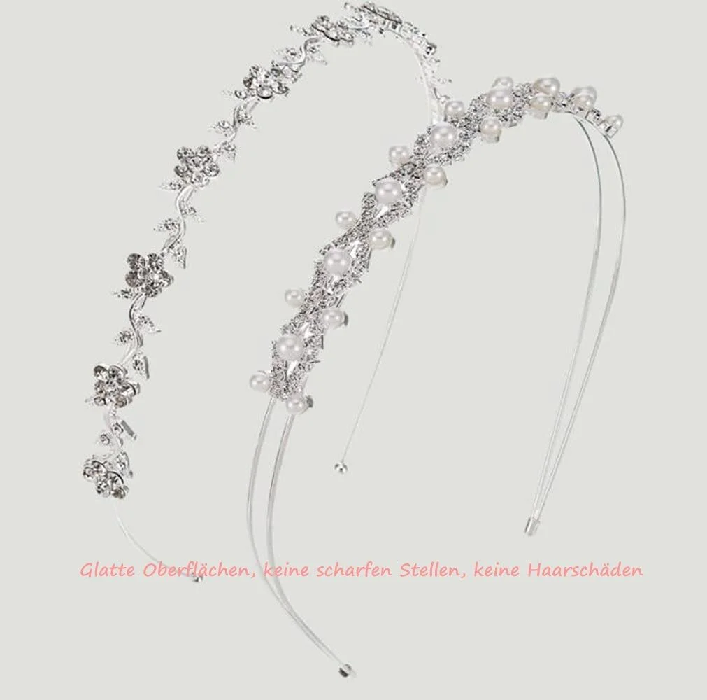 Набір з 2 прикрас для волосся з стразами, фото №4