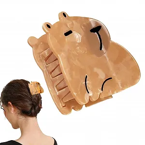 Купить Заколка для волос Capybara - Clue Cute Animal для женщин и девочек. Модные аксессуары для волос Capybara для тонких волос. Модные заколки и когти для волос для учителей, L - Фото 1 Заколка для волос Capybara - Clue Cute Animal для женщин и девочек. Модные аксессуары для волос Capybara для тонких волос. Модные заколки и когти для волос для учителей, L - Фото 1