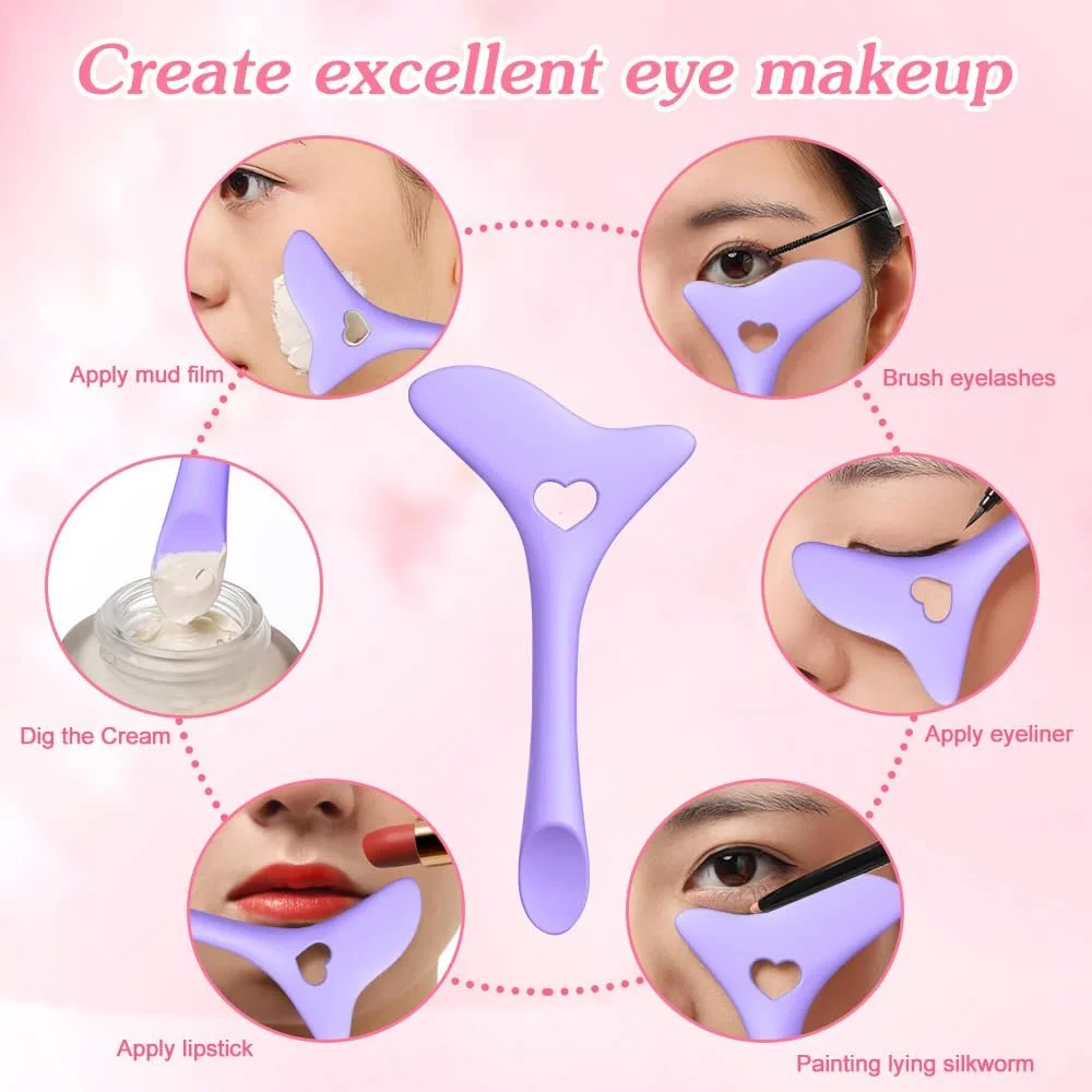 Шаблон NAROSEBE Набір 2 Силіконовий Помічник для макіяжу очей Багатофункціональний, фото №6 Шаблон NAROSEBE Набір 2 Силіконовий Помічник для макіяжу очей Багатофункціональний, фото №6