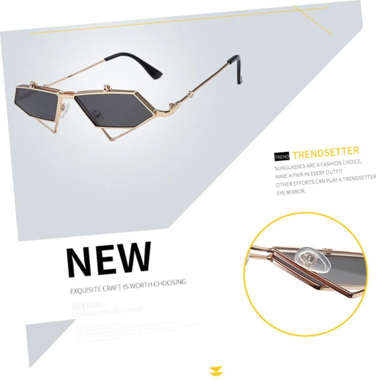 Сонцезахисні окуляри Cat-eye Vintage PACKOVE, фото №3