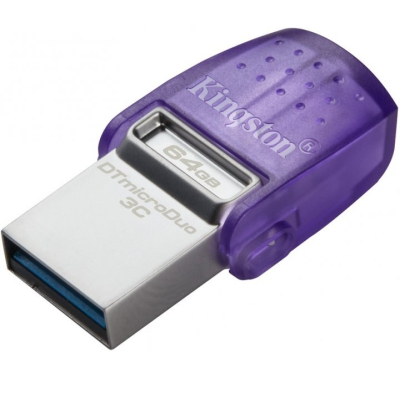 USB флеш накопитель Kingston 64GB DataTraveler microDuo 3C 3.2/Type C (DTDUO3CG3/64GB), фото №2