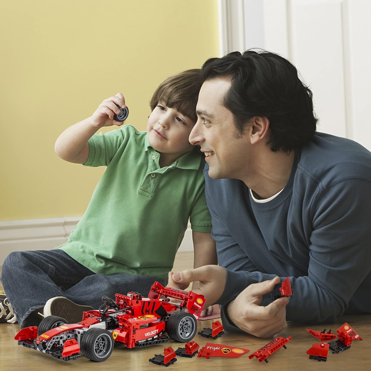 Ігровий набір NEWRICE Конструктор Гоночний автомобіль Formula 1 F1 З дистанційним керуванням Шкала 1:14 631 деталей, фото №2 Ігровий набір NEWRICE Конструктор Гоночний автомобіль Formula 1 F1 З дистанційним керуванням Шкала 1:14 631 деталей, фото №2