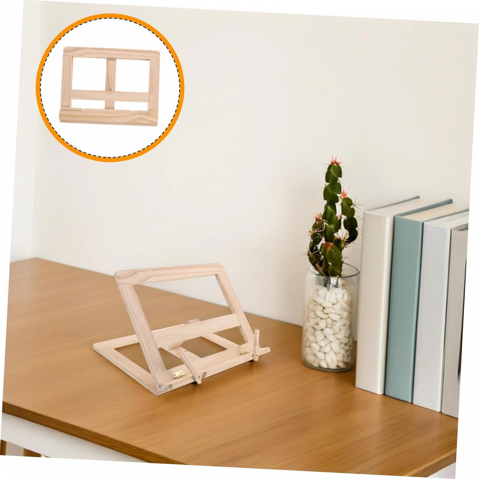 Регулируемая складная деревянная подставка для книг. Эргономичная подставка для ноутбука и планшета. Прочная, экономит место для кулинарных книг, учебников, стола и часов чтения., фото №9 Регулируемая складная деревянная подставка для книг. Эргономичная подставка для ноутбука и планшета. Прочная, экономит место для кулинарных книг, учебников, стола и часов чтения., фото №9