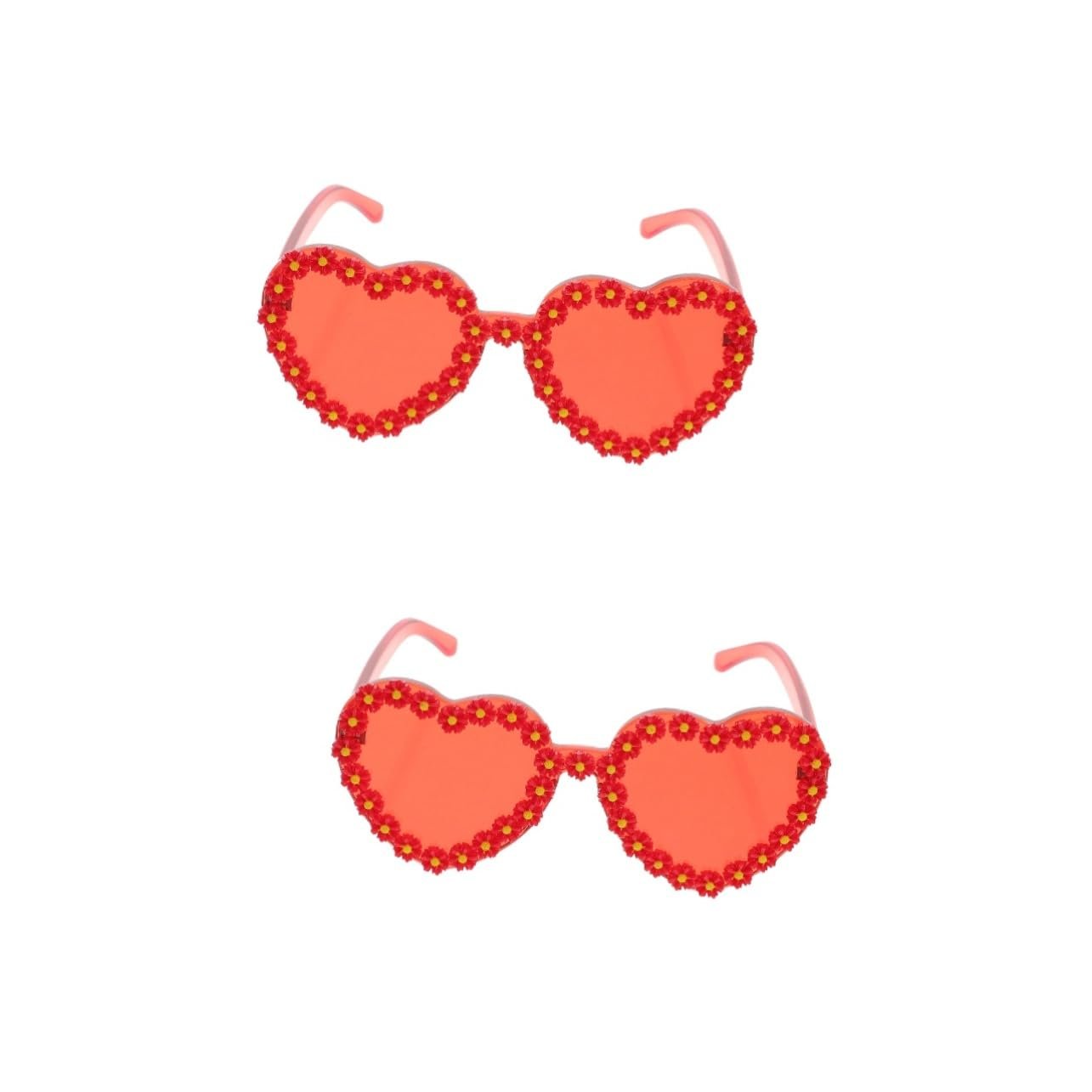 Сонцезахисні окуляри Серце (2 шт.) PACKOVE Ретро ромашка, фото №1