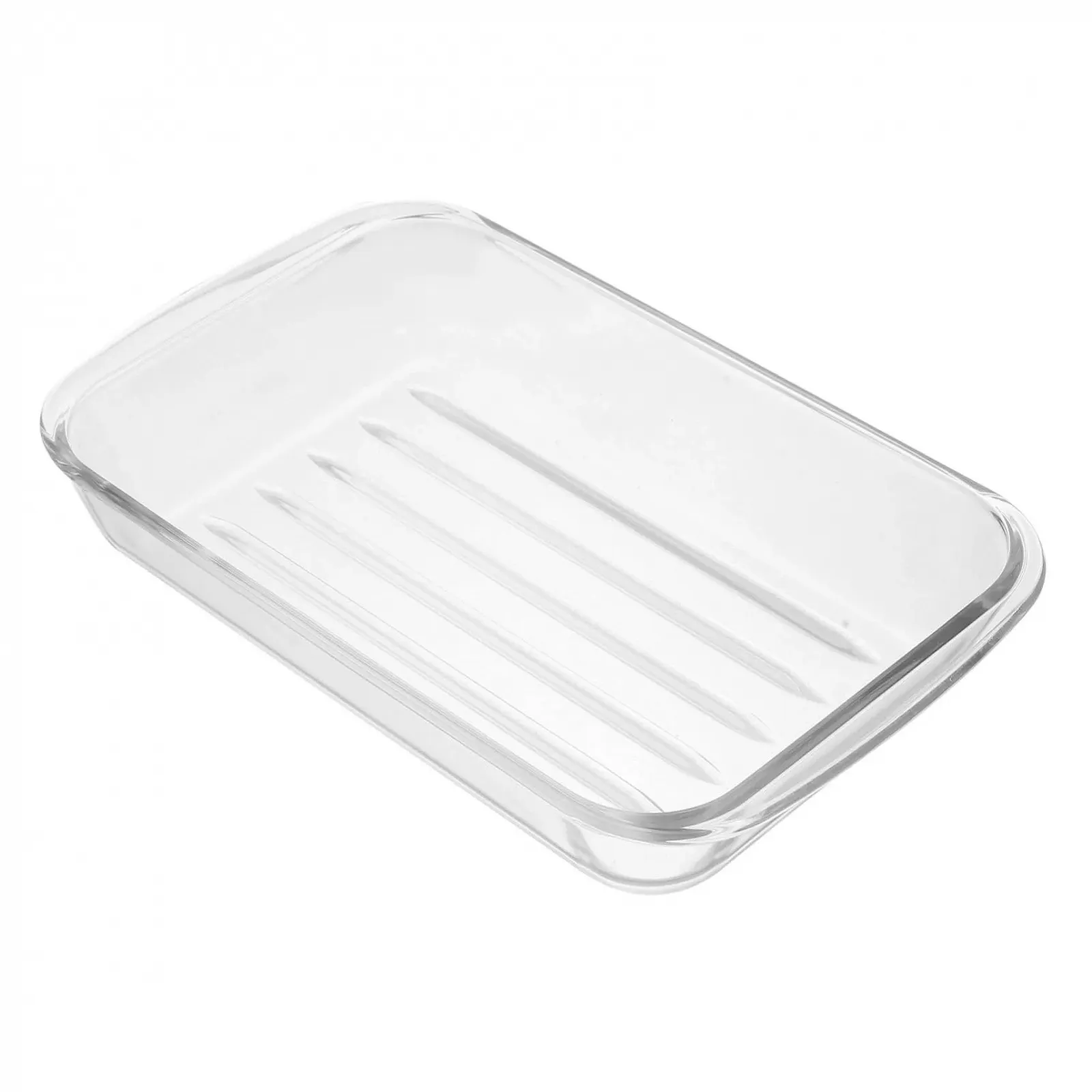 Форма для запекания Стеклянная Большая Закаленная с двойными ручками Прозрачный, фото №1