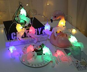 Гирлянда LED Милые животные Единорог Лошади Белые Блестящие 1.5 м/10LED Разноцветные synthetic.ua - Фото 1