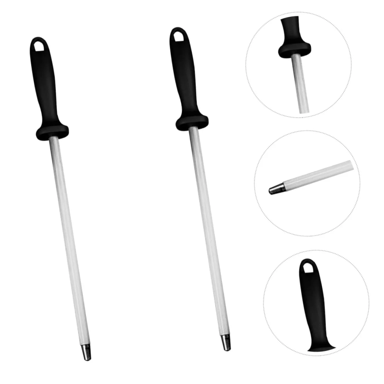 Мусат для заточки ножей 2 штуки алмазный многофункциональный, фото №8