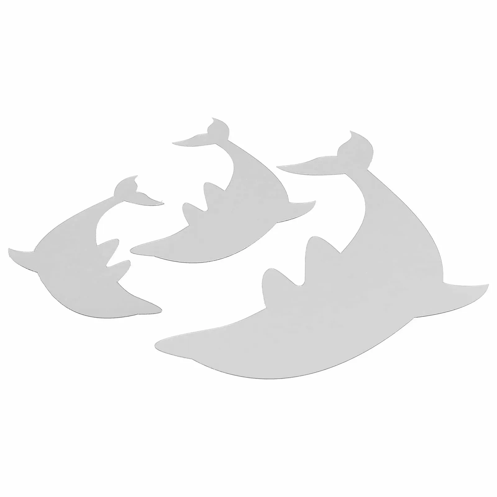 Дзеркальна наклейка на стіну Дельфіни Срібляста Пластик DIY, фото №7 Дзеркальна наклейка на стіну Дельфіни Срібляста Пластик DIY, фото №7