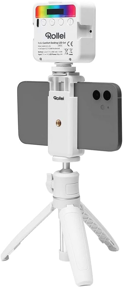 Штатив Rollei Comfort Desktop LED Белый, фото №1 Штатив Rollei Comfort Desktop LED Белый, фото №1