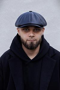 Шкіряна кепка восьмиклинка Without driver black synthetic.ua - Фото 1