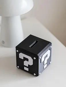 Купити Скарбничка-куб Question Mark Block Gaming Style 3D-друк - Фото 1 Скарбничка-куб Question Mark Block Gaming Style 3D-друк - Фото 1