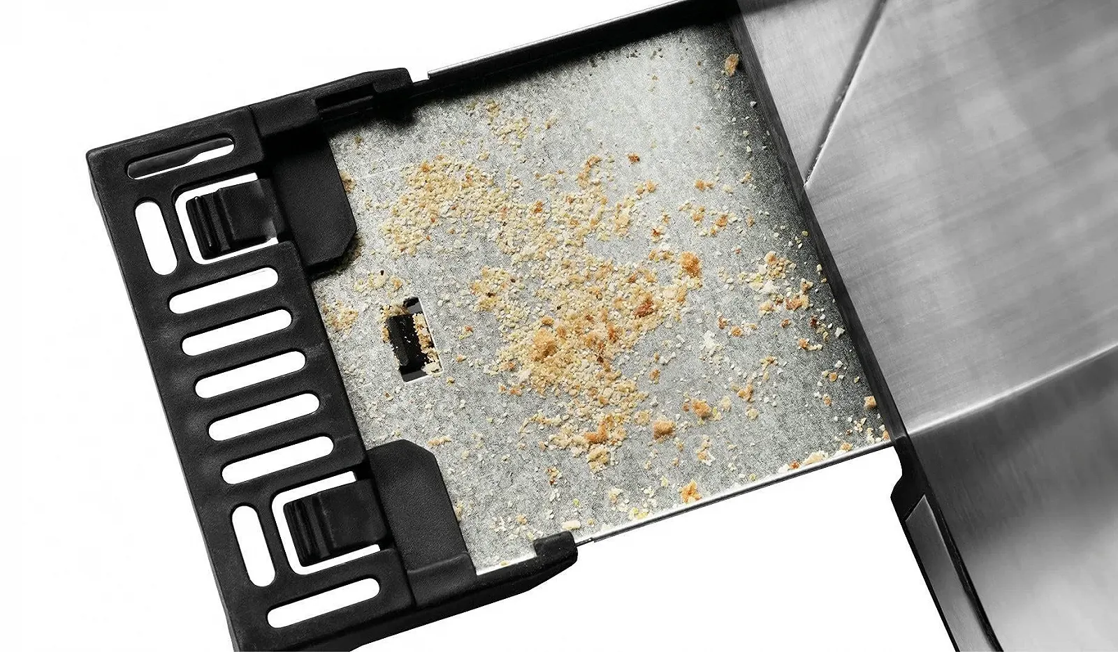 Тостер GASTROBACK Design Digital 2S, 2 скибочки, вбудована насадка для булочок, 7 програм підсмажування, РК-дисплей зі зворотним відліком, 800 Вт, корпус з нержавіючої сталі, сріблястий, фото №3