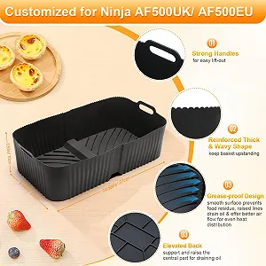 Силиконовая форма для аэрофритюрницы Ninja Af500EU Af500EUCP 10,4 л цена на synthetic.ua - Фото 1 Силиконовая форма для аэрофритюрницы Ninja Af500EU Af500EUCP 10,4 л synthetic.ua - Фото 1