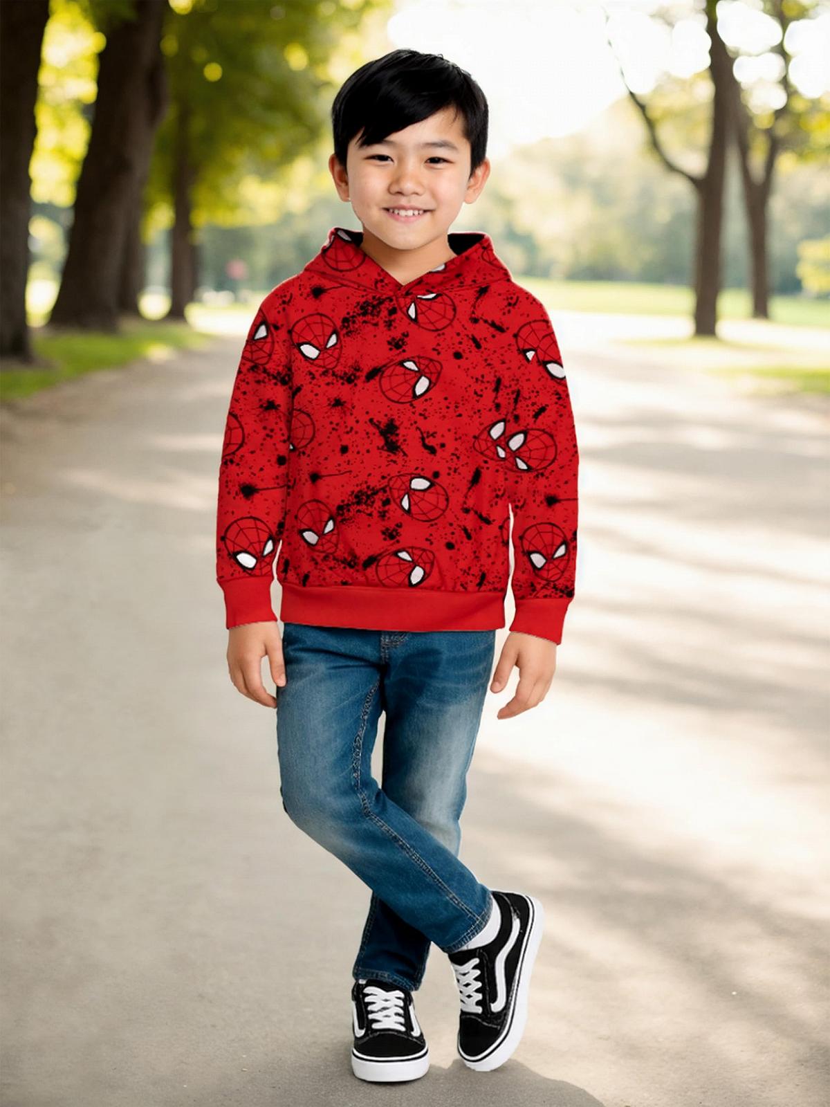 Худі Marvel Spiderman для хлопчиків Червоний, фото №3