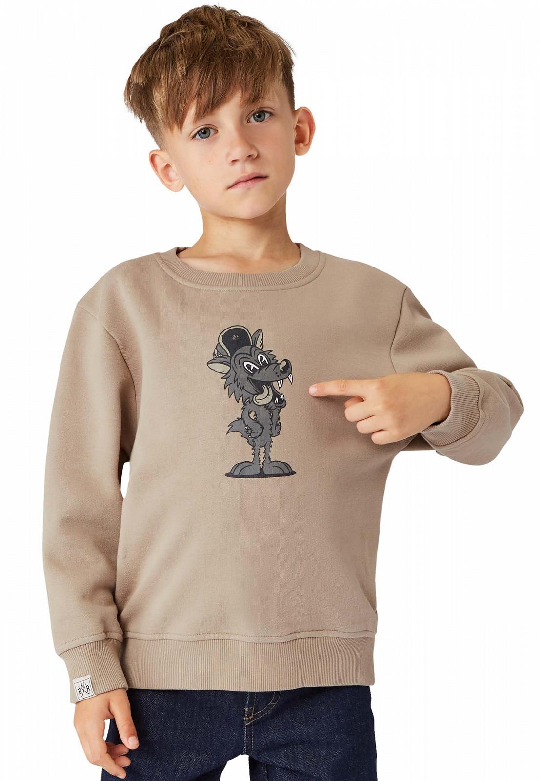 Дитячий органічний бавовняний світшот Band of Rascals Вовк, фото №2